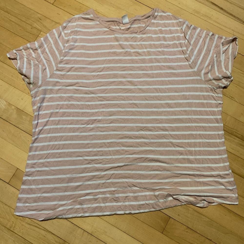 Old Navy XXL striped Pink and White Women's Top